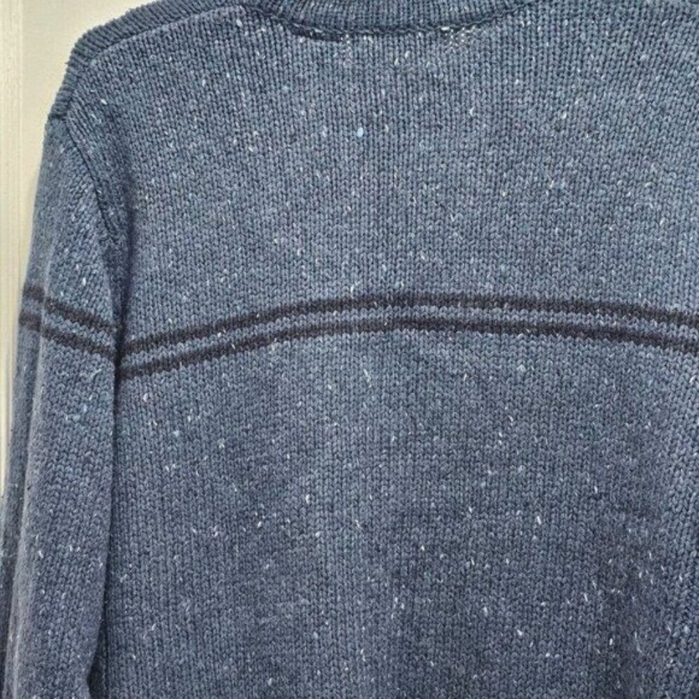 NG Men's XL Blue Knit Sweater - Vintage Style Made In Hong Kong - Picture 12 of 15